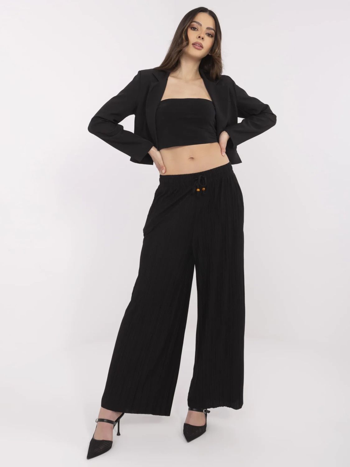 Stylische schwarze Hose