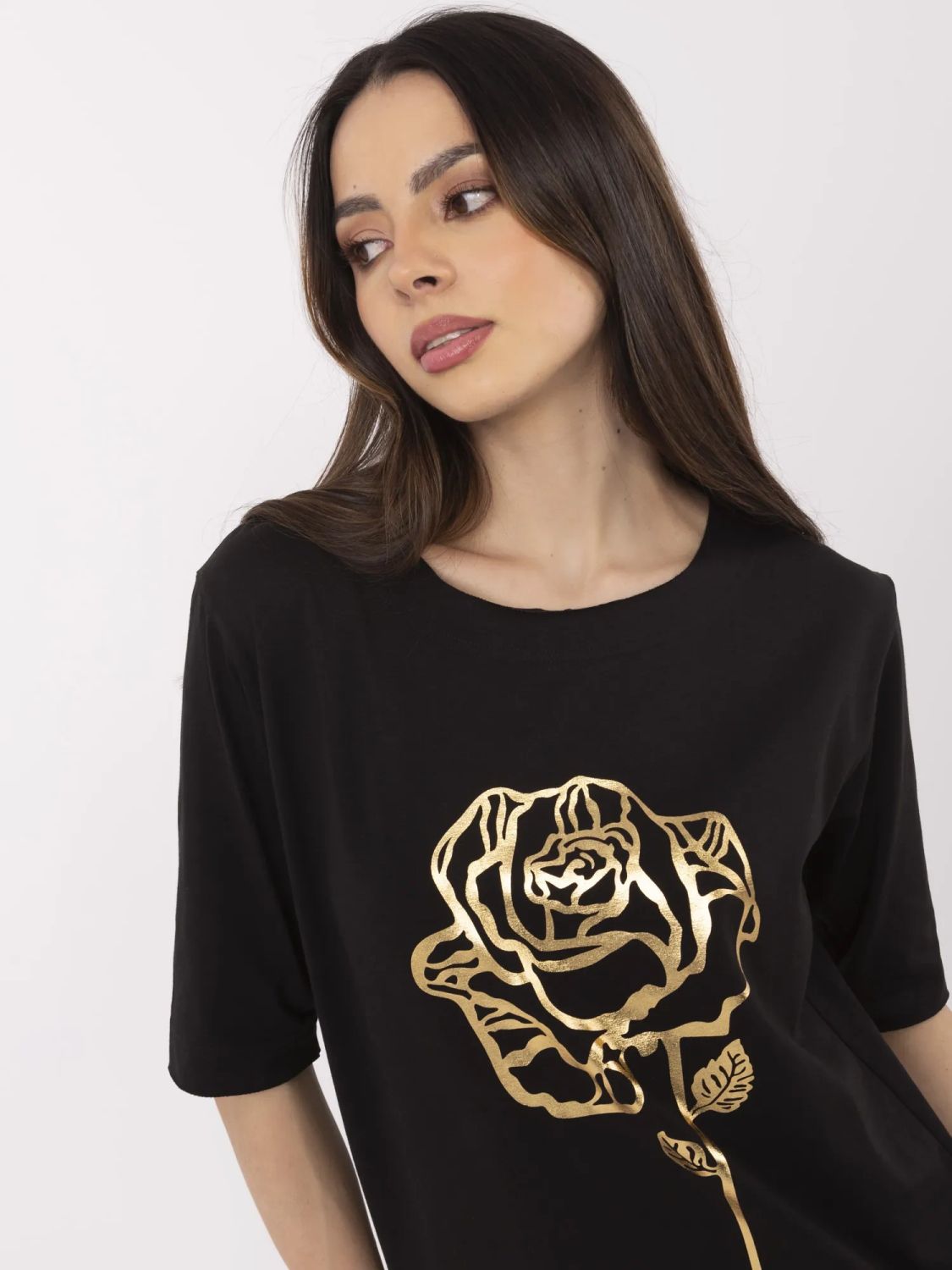 Stylische schwarze Bluse