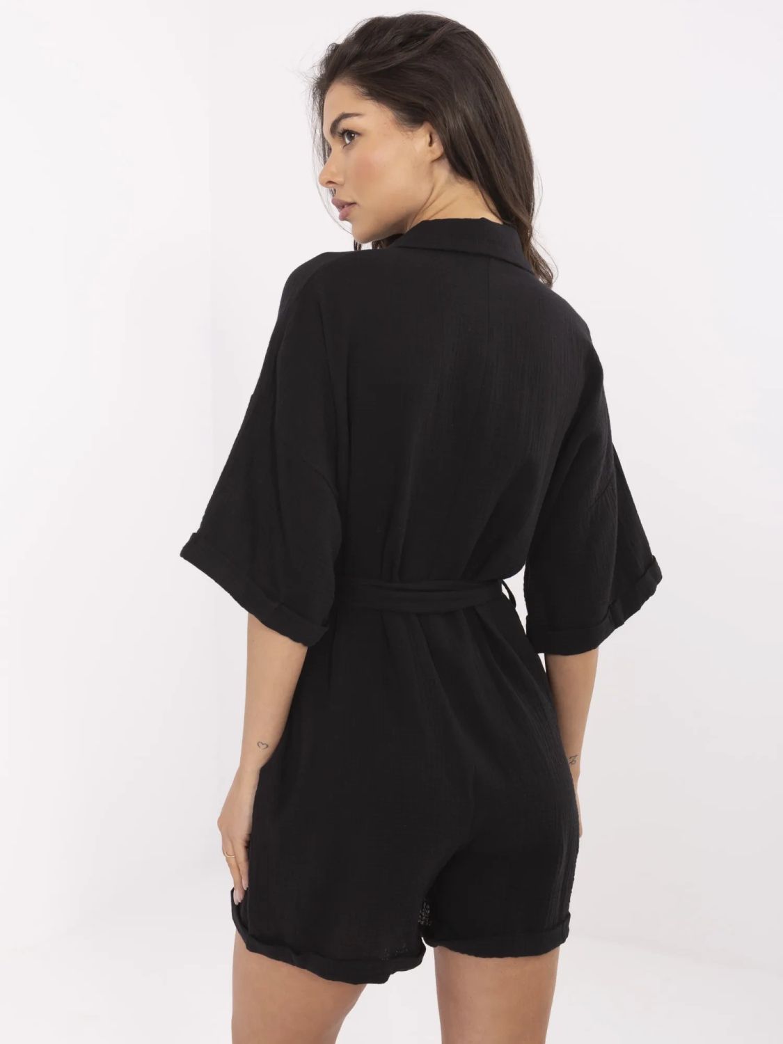 Stylischer schwarzer Overall