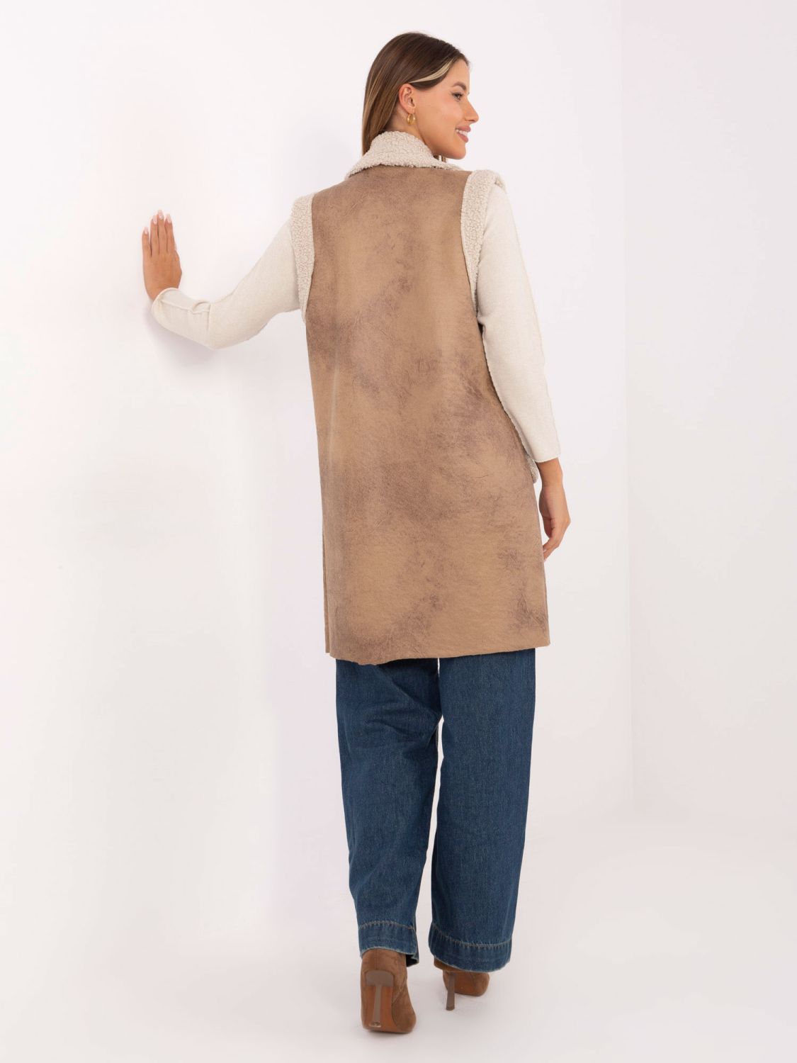 Beige Damenweste
