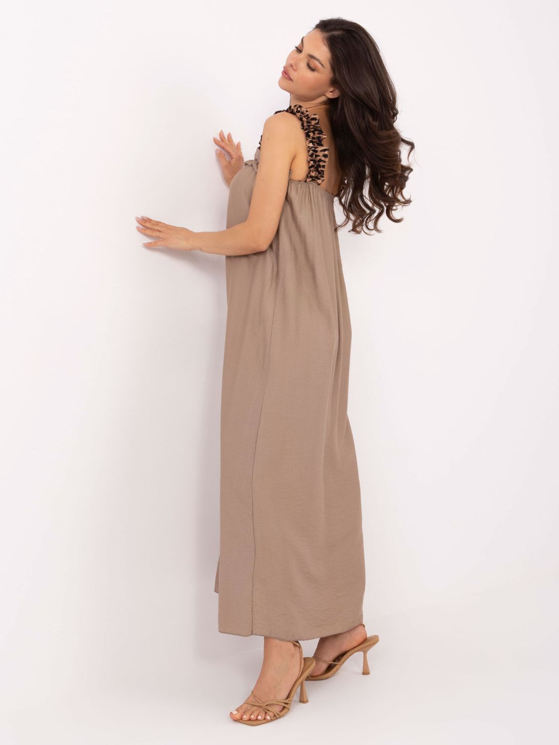 Maxikleid in Beige