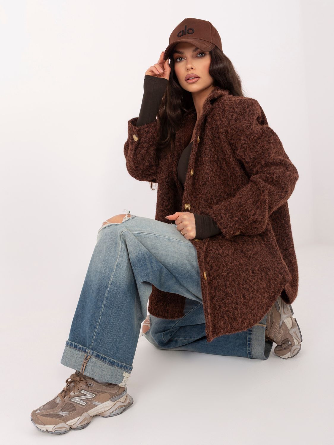 Damen Übergangsjacke in Dunkelbraun