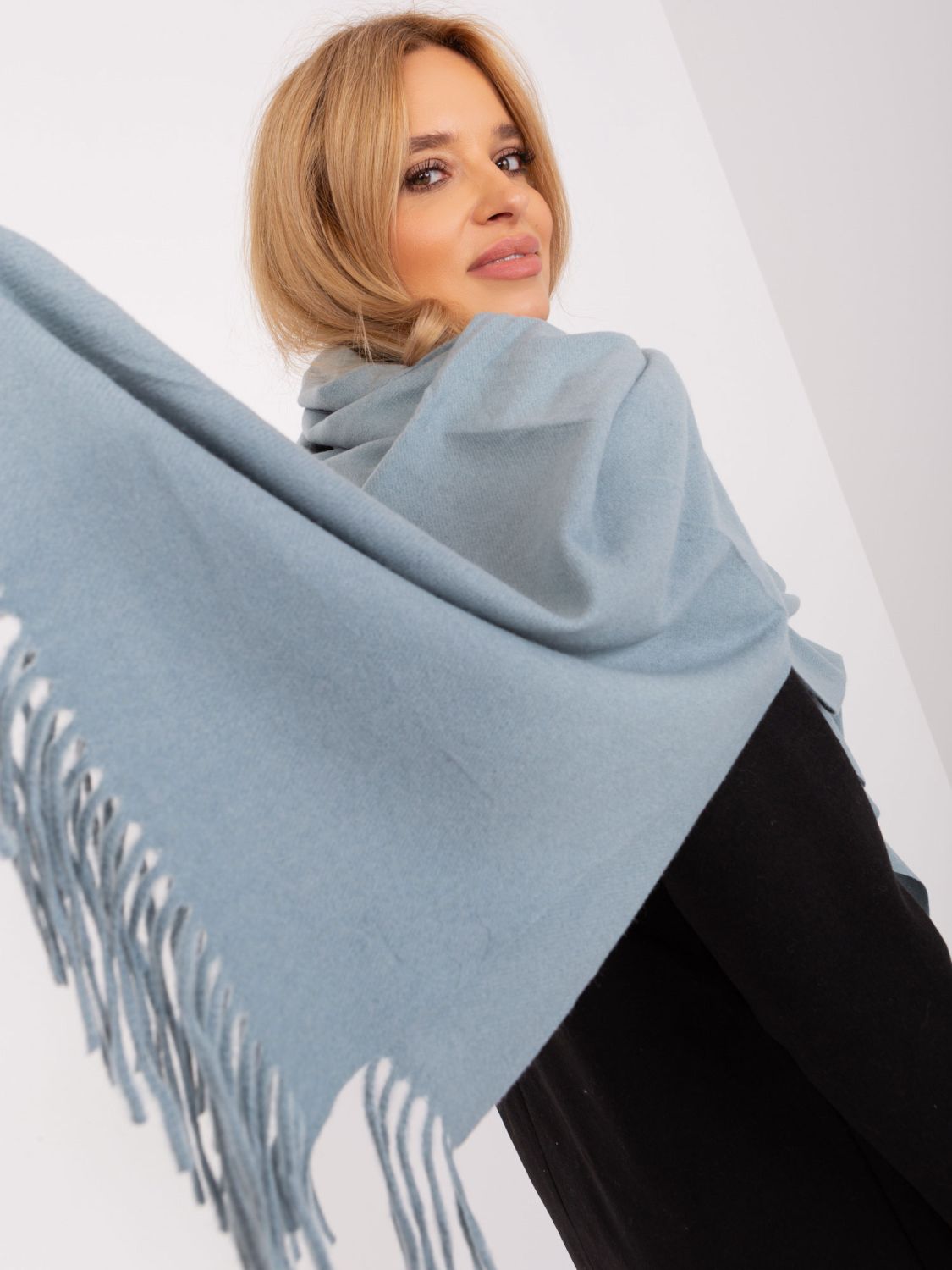 Glatte Damen-Schal in Dunkelgrün