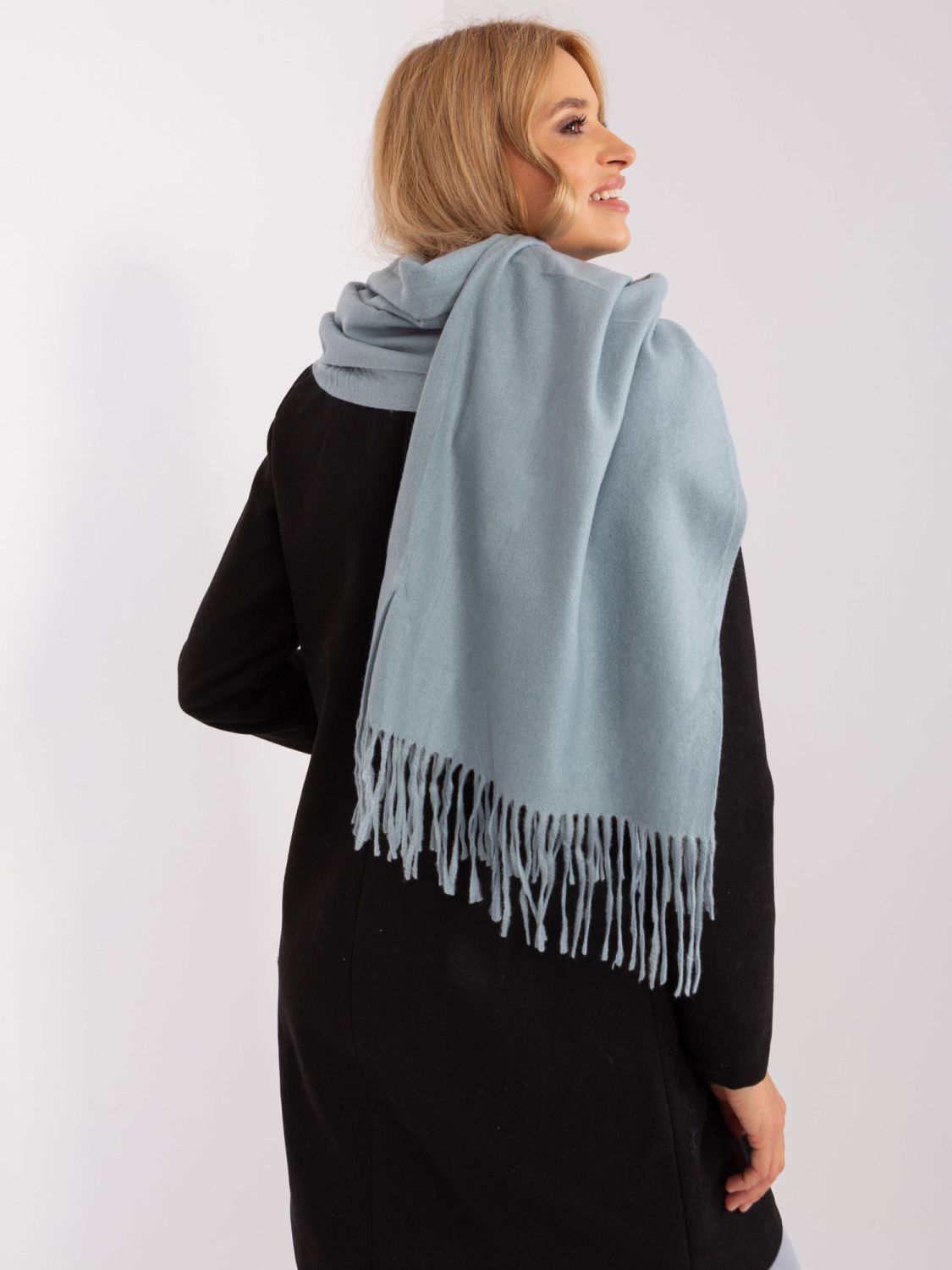 Glatte Damen-Schal in Dunkelgrün