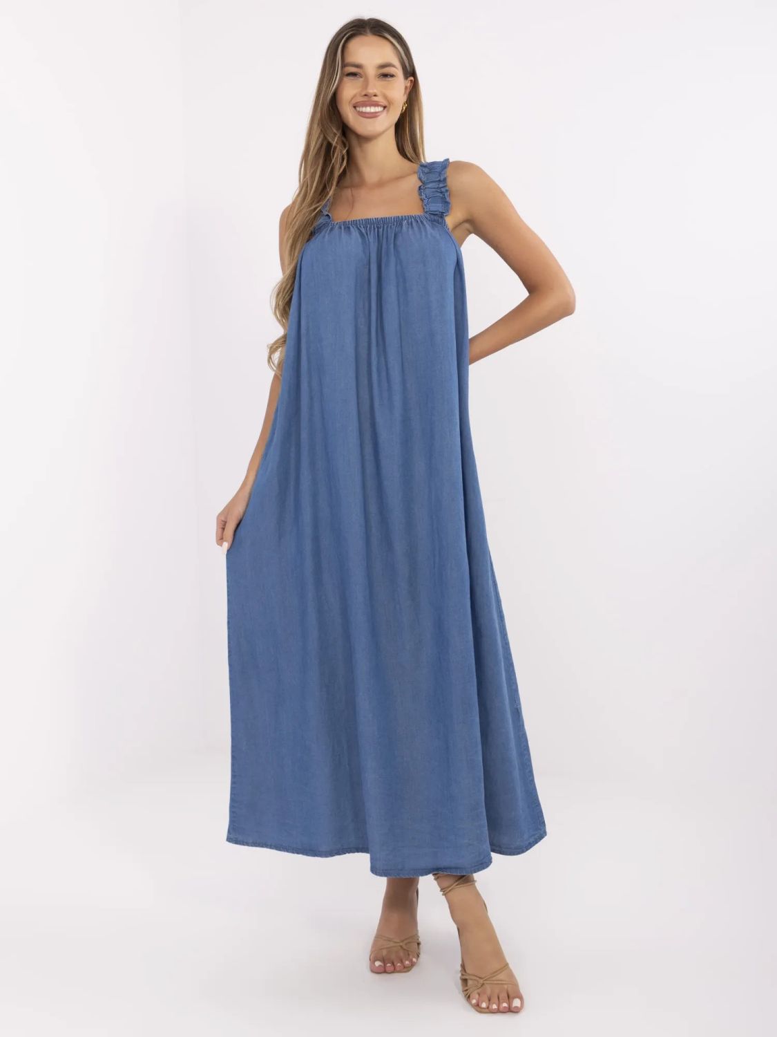 Maxi Oversize Kleid in Dunkelblau
