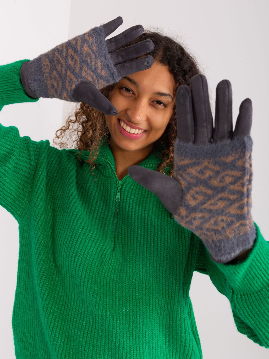 Stylische Handschuhe in Dunkelgrau