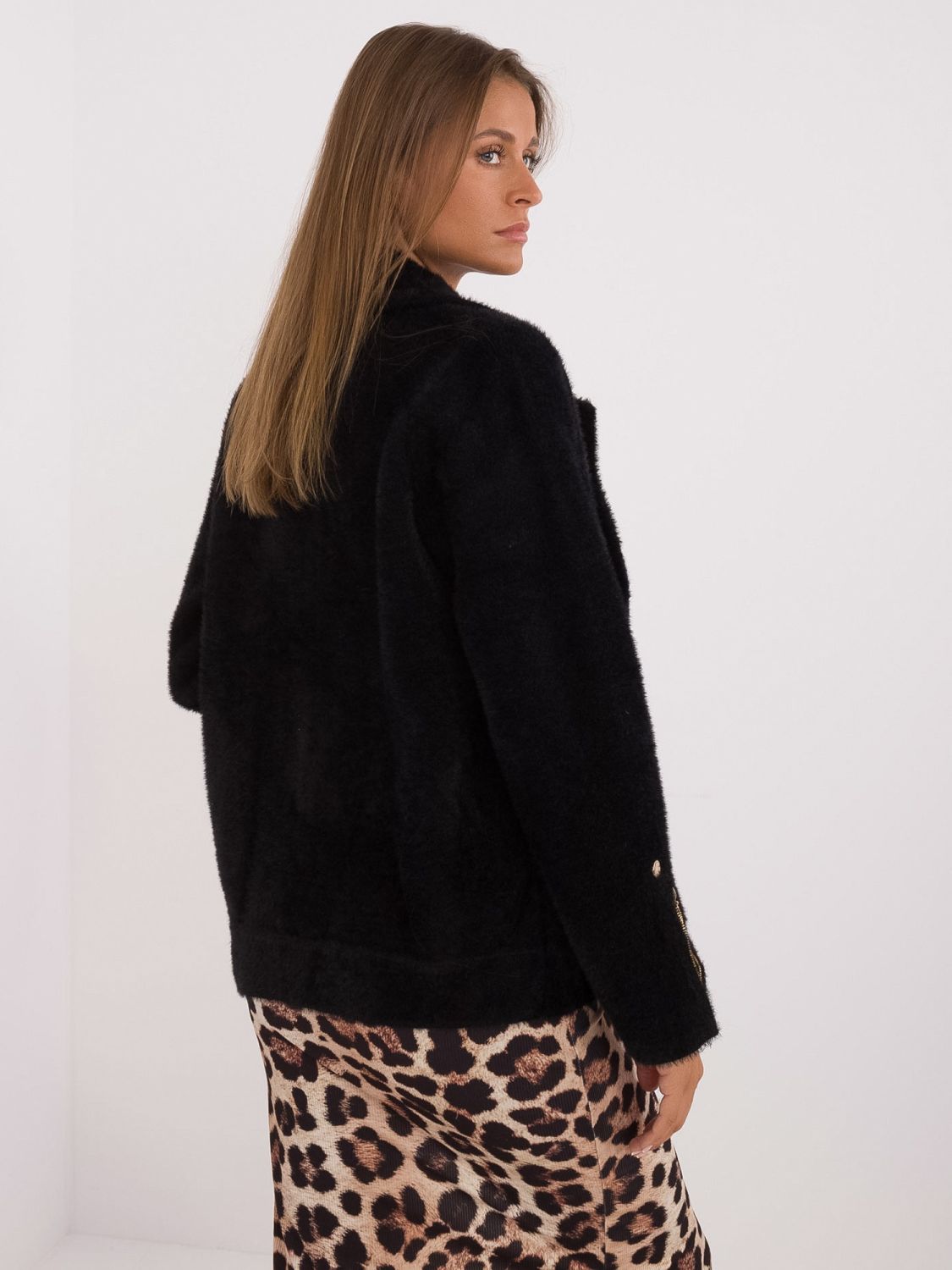 Elegante schwarze Übergangsjacke