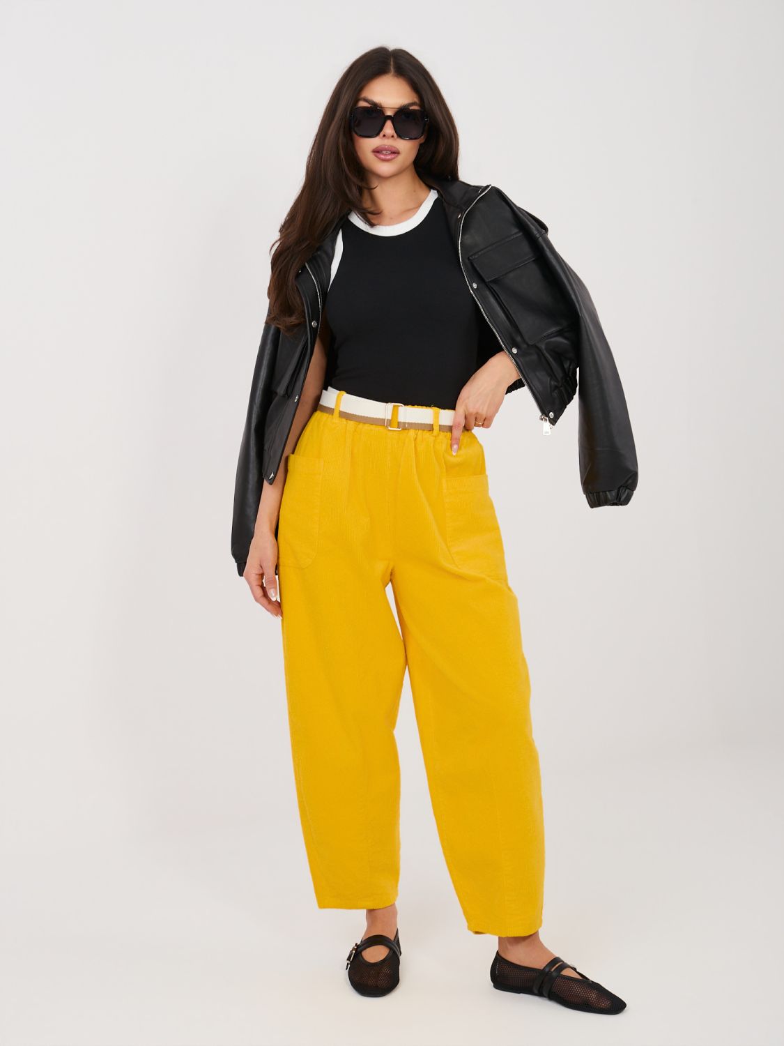 Schwarzes ärmelloses Baumwolltop