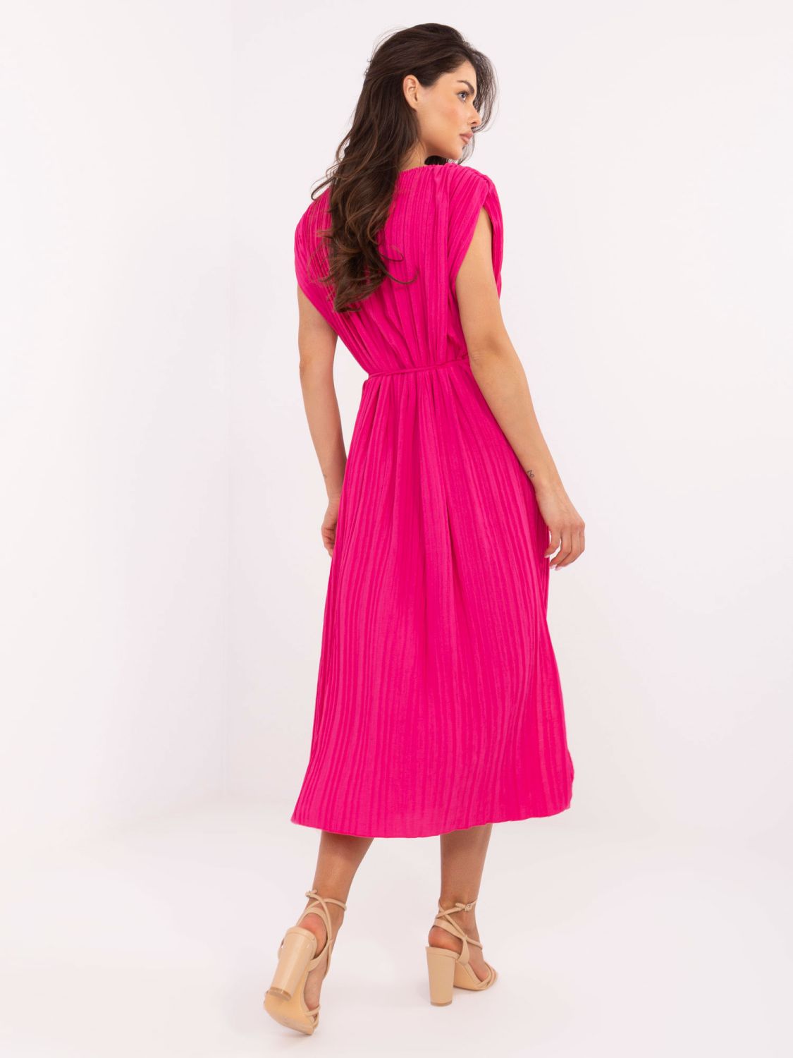 Elegantes Midi-Kleid in Rosa