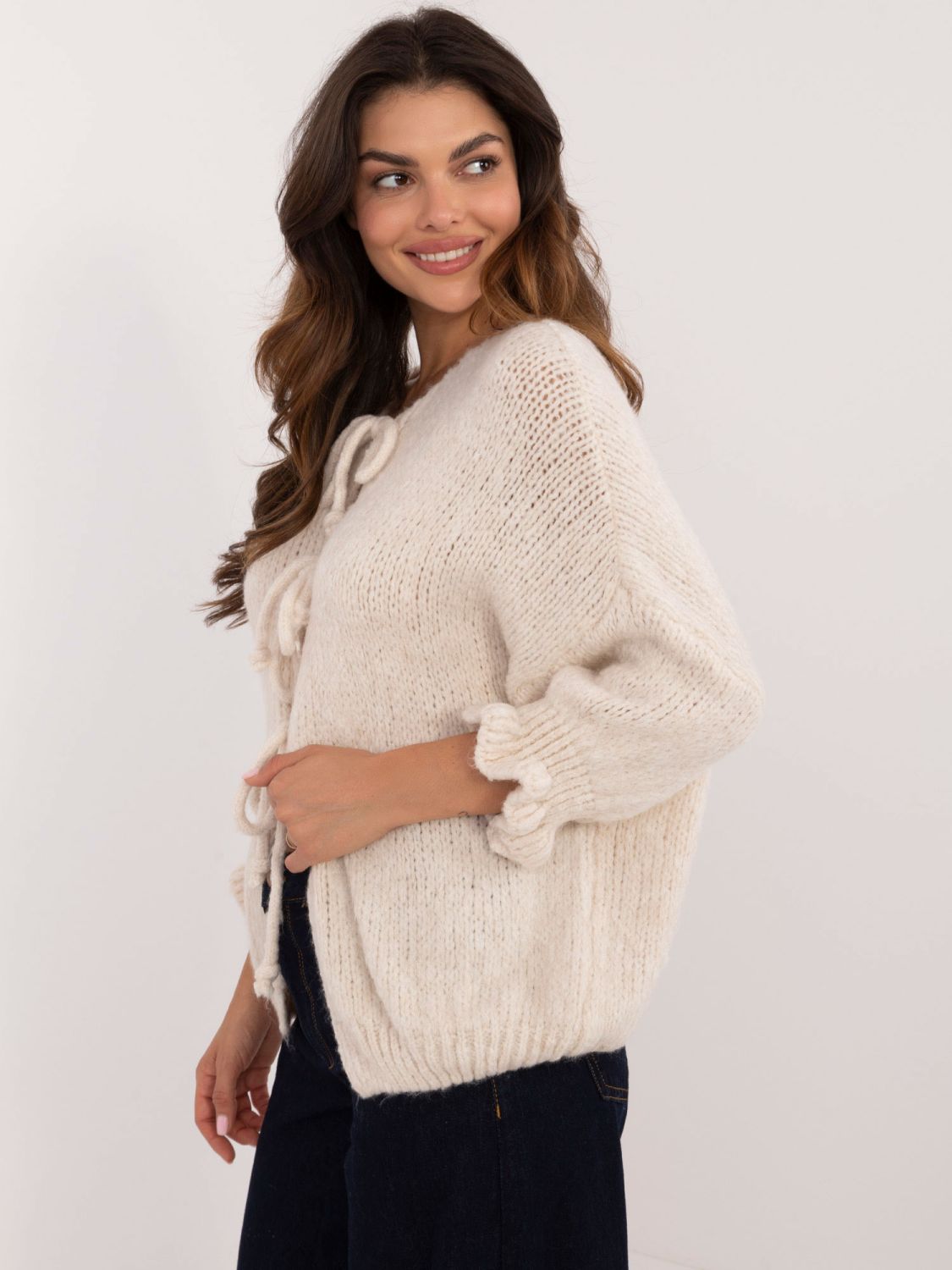 Stylischer Pullover in hellem Beige