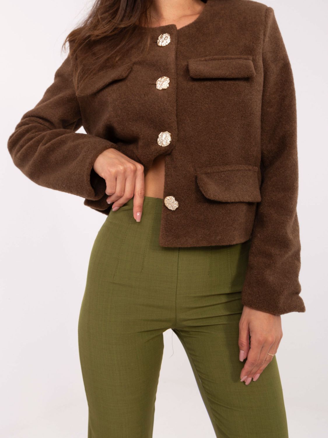 Elegante Hose in Olivgrün