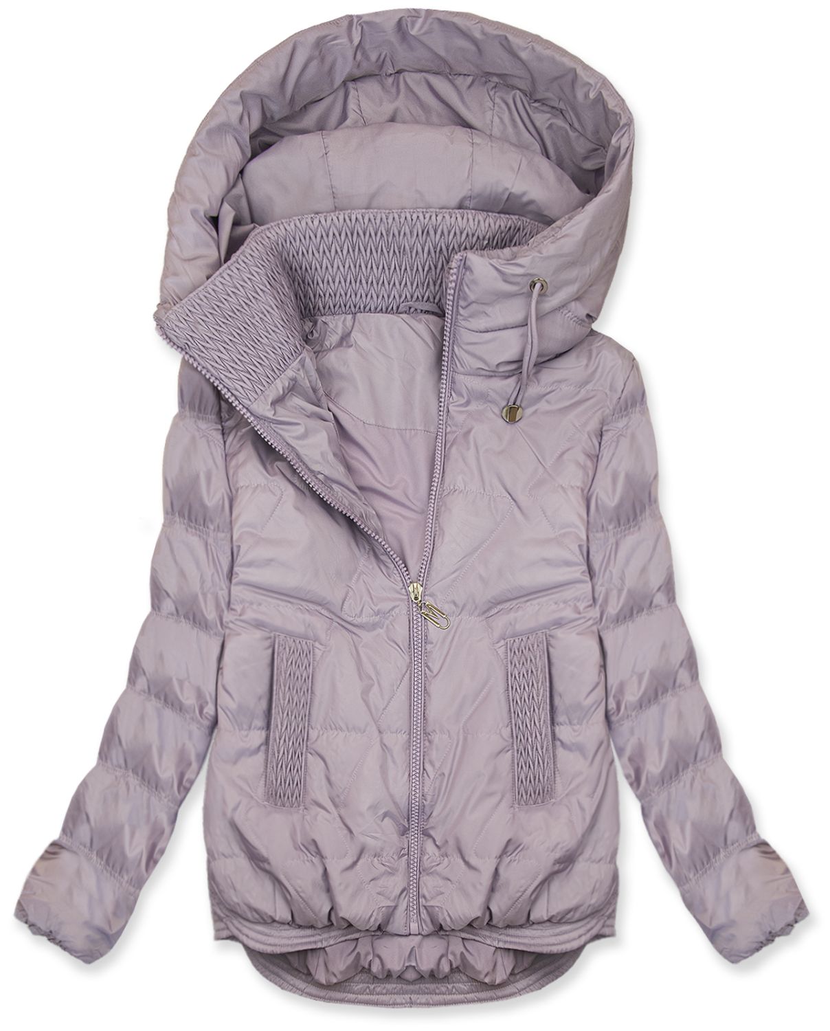Gesteppte Damen-Frühlingsjacke Lila