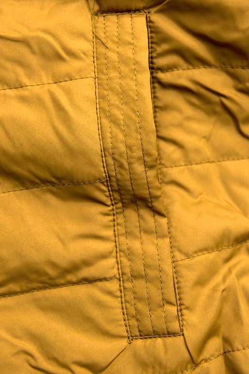 Wendejacke mit Kapuze khaki/gelb