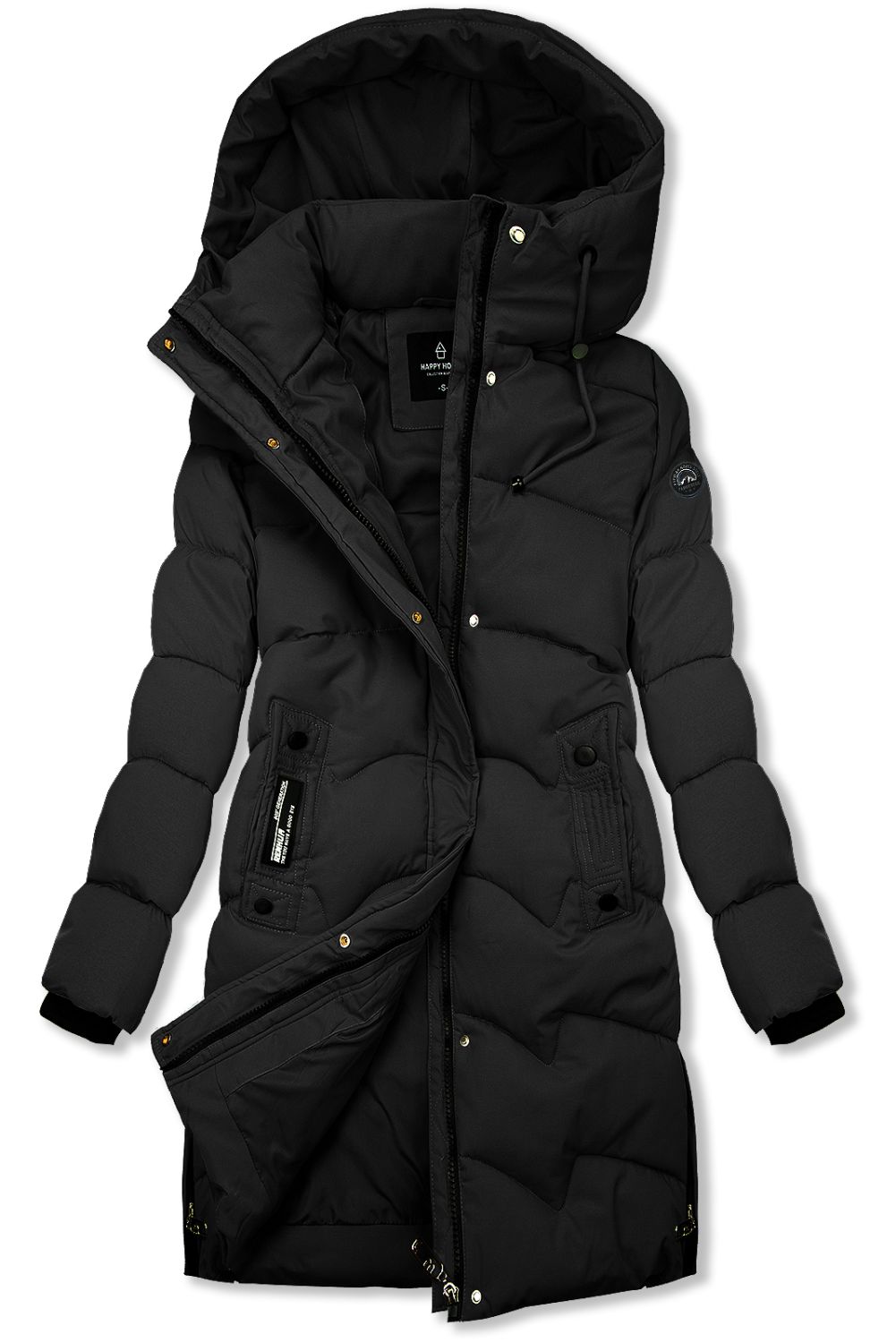 Winterjacke mit Kapuze SNOW Schwarz