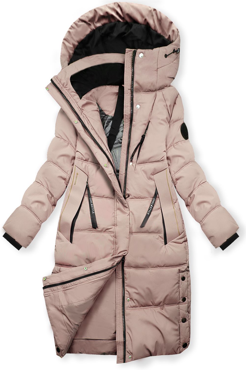 Damen-Winterjacke mit Kapuze FREEDOM Rosa