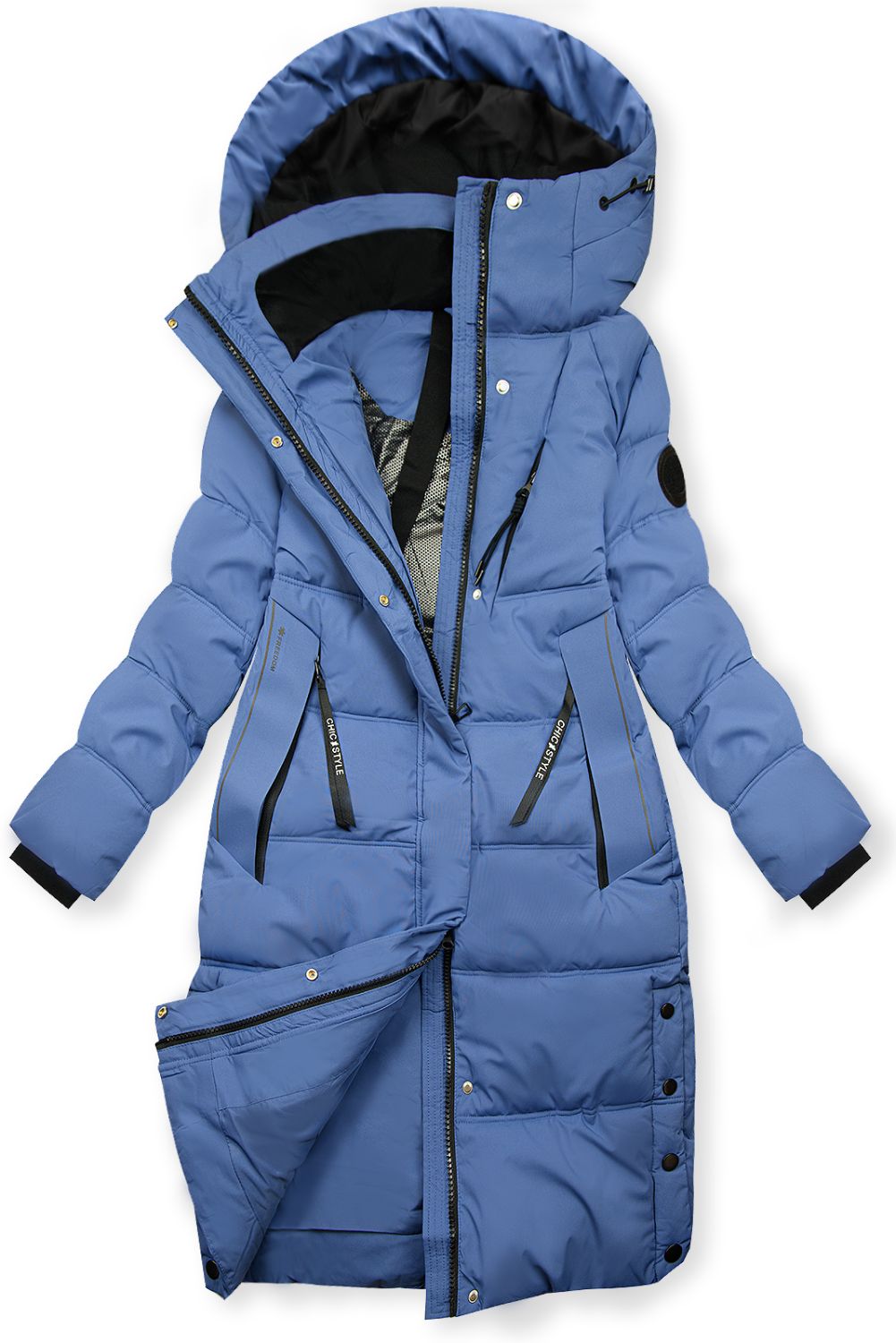 Damen-Winterjacke mit Kapuze FREEDOM Blau