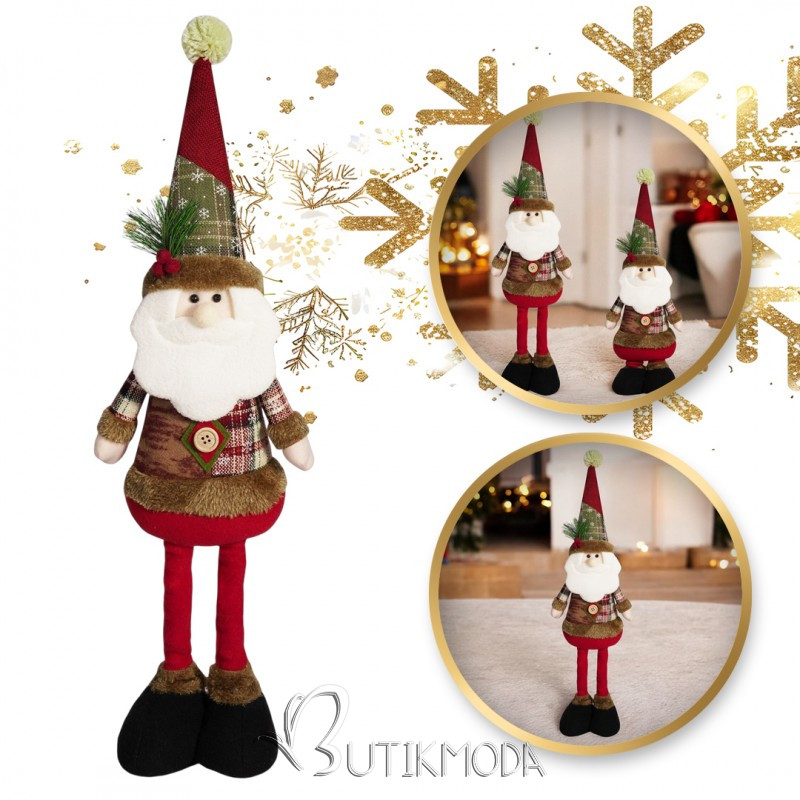 Weihnachtsplüschfigur SANTA 62 cm