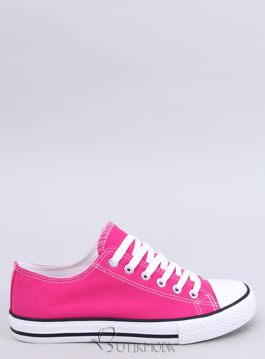 Klassische niedrige Canvas-Sneaker Pink