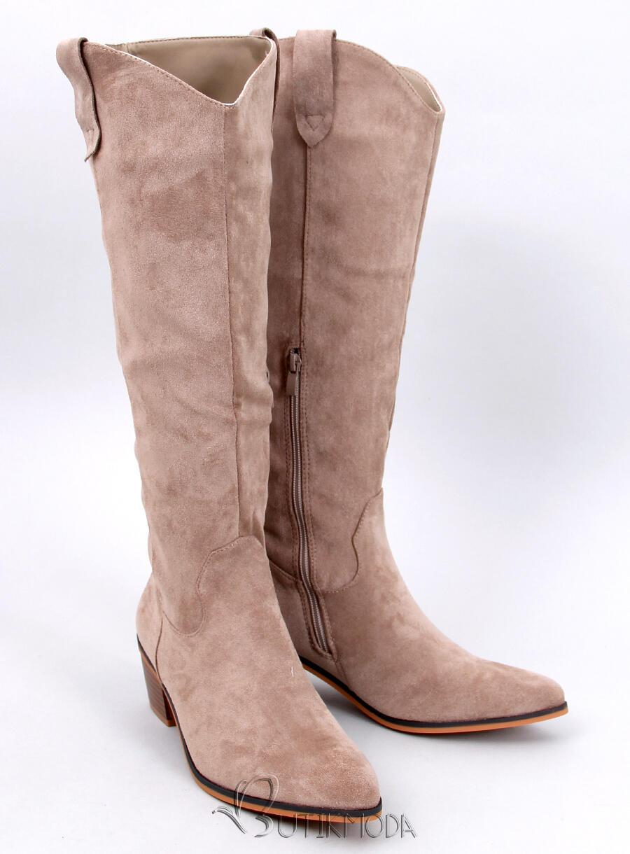 Braune Wildlederstiefel TAYLOR