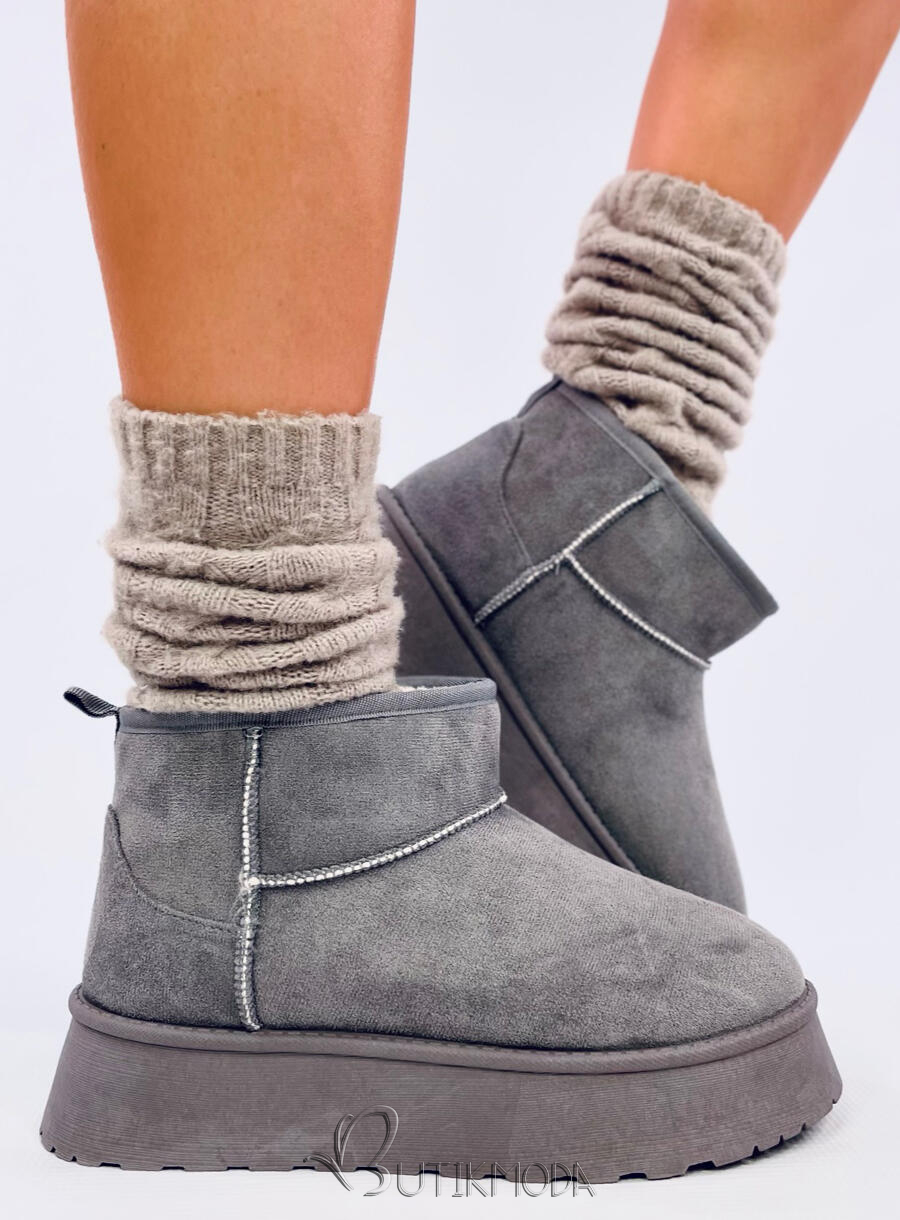 Plateau-Schneeschuhe Grau