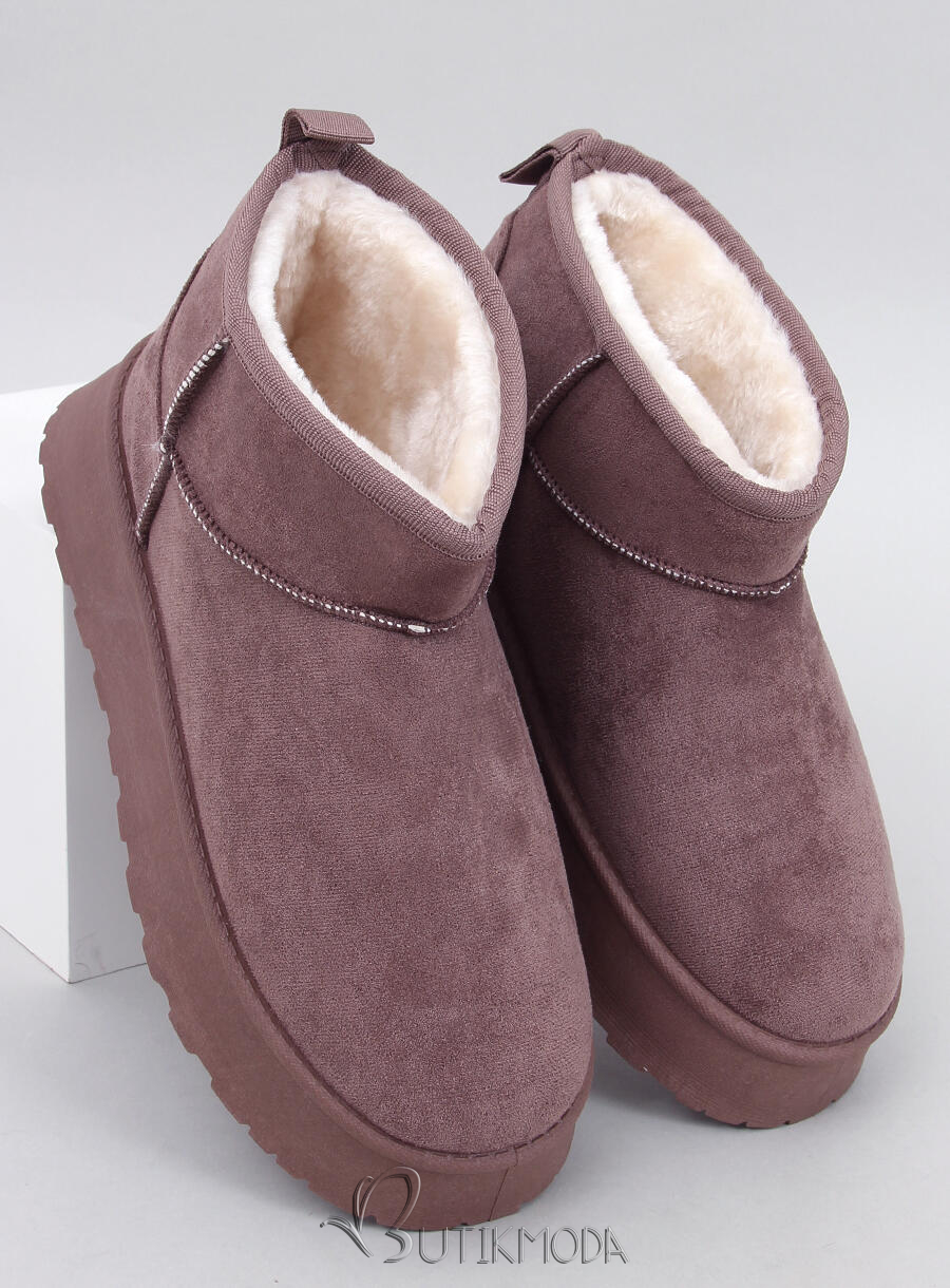 Plateau-Schneeschuhe Dark Beige