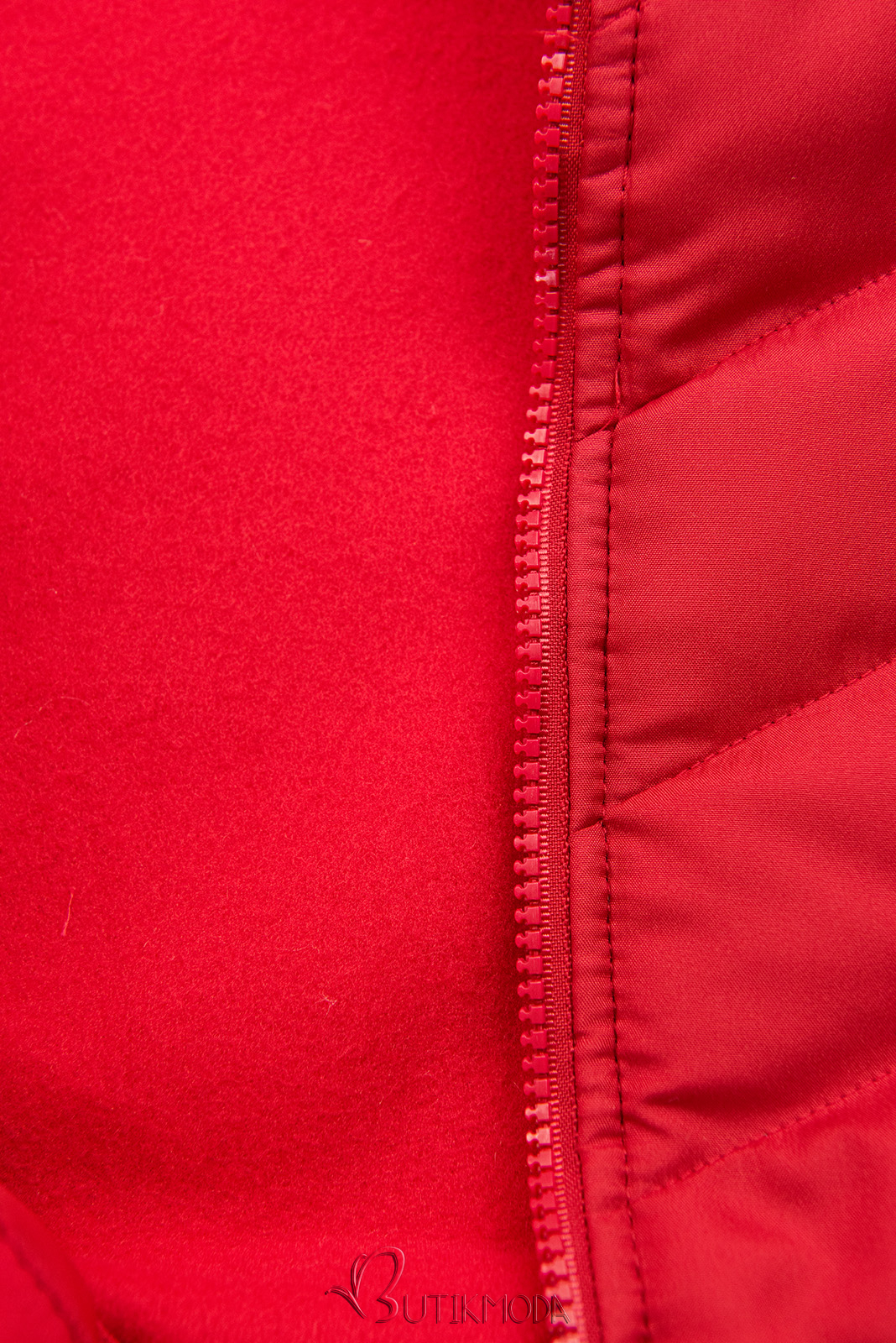 Warmes Kapuzen-Sweatjacke Rot