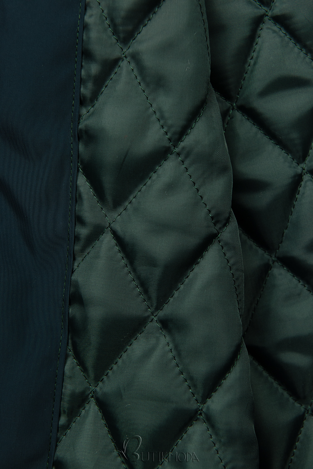 Leicht Mantel mit Kapuze Smaragdgrün