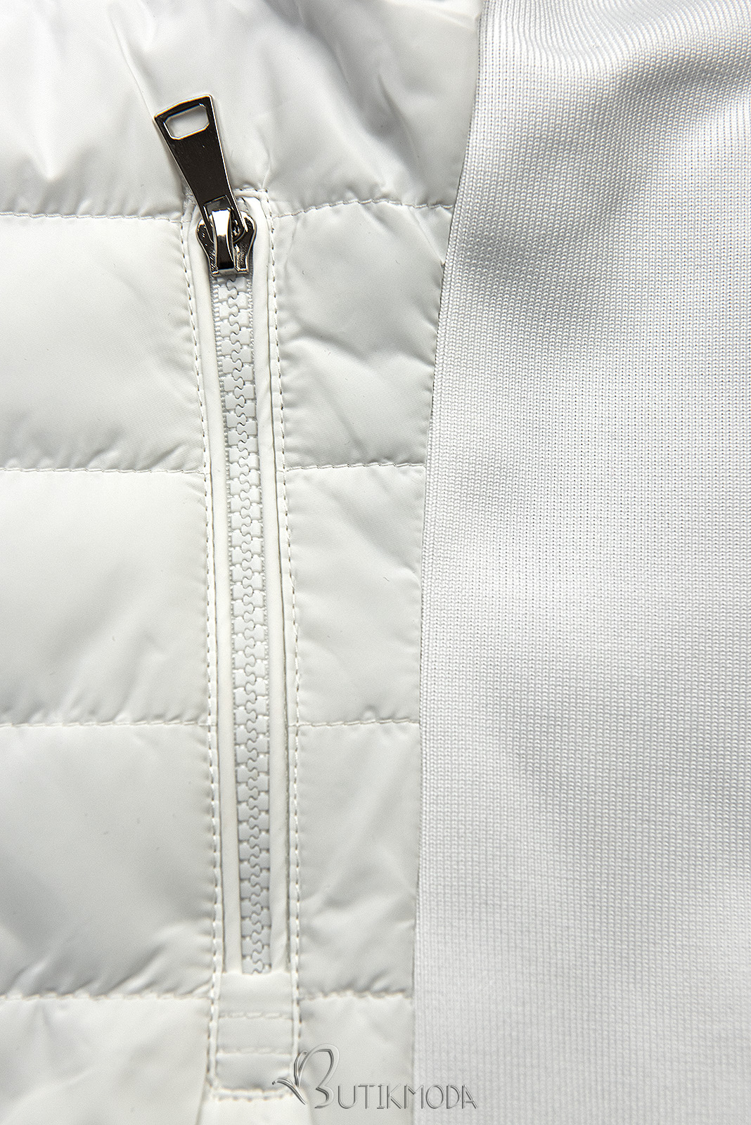 Beidseitig tragbare Jacke in Weiß