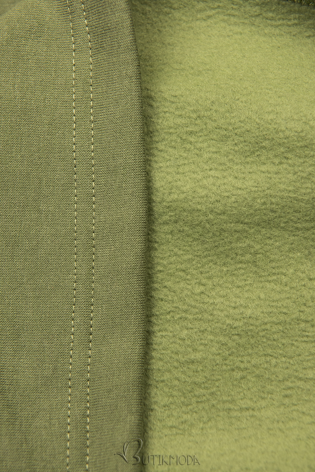Verlängerte Sweatshirt /Sweatkleid grün