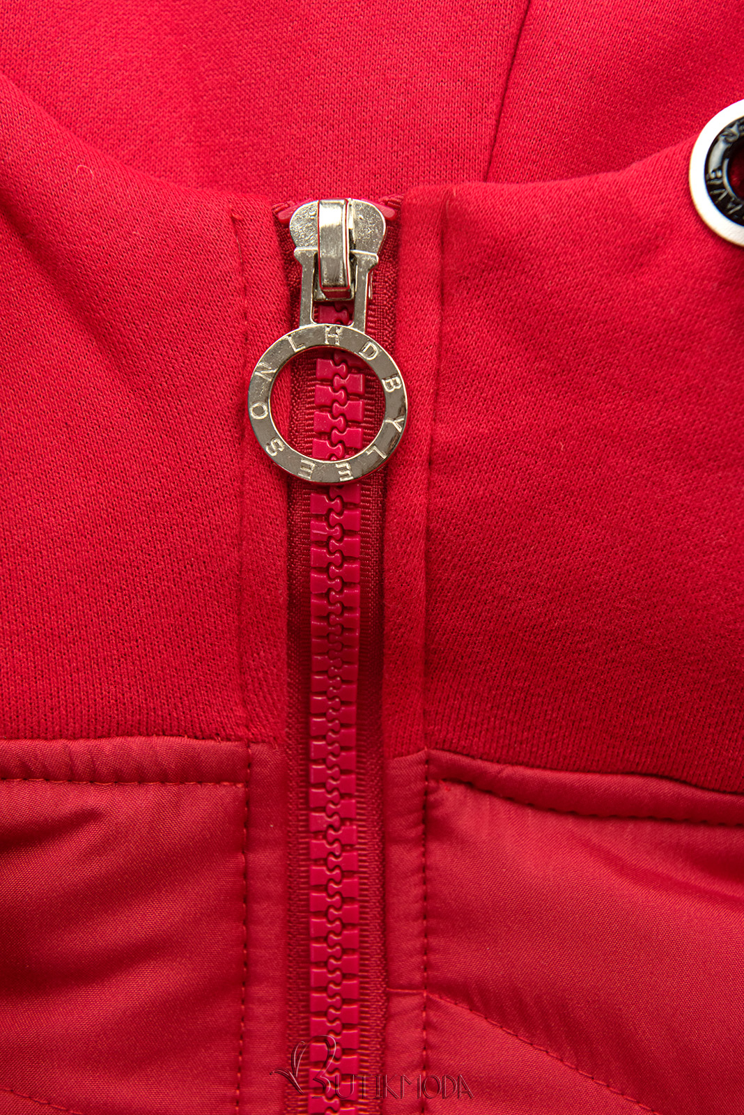 Kombiniertes Sweatjacke/Jacke mit Kapuze Rot