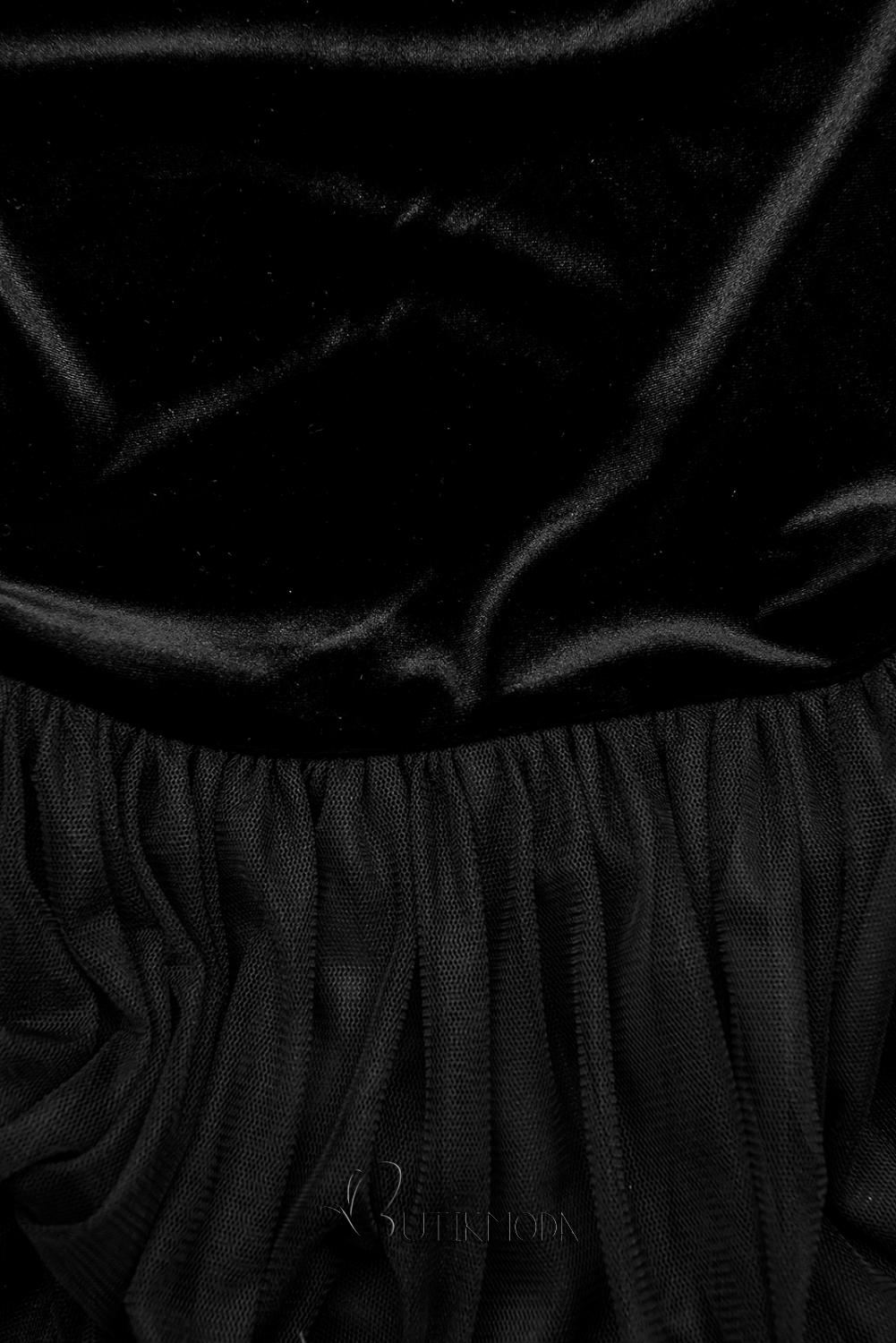 Kleid mit Tüllrock schwarz