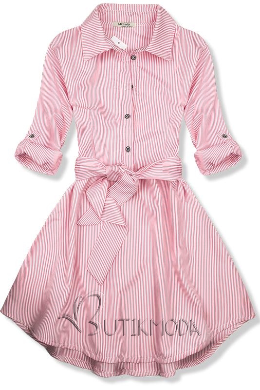 Kleider mit Streifen pink/weiß