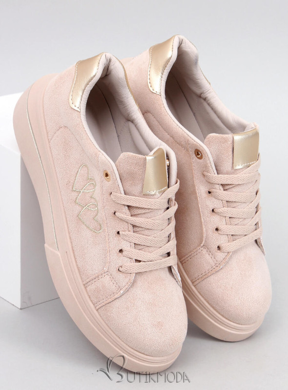 Pastell-Sneaker HEART Beige