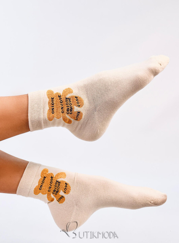 Socken ON LOVE Leight Beige