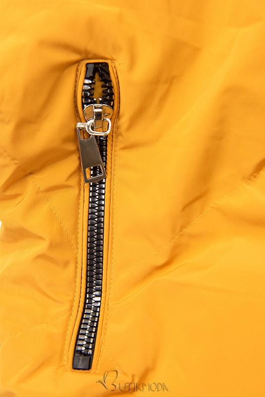 Steppjacke mit Kapuze von LHD gelb/karamell