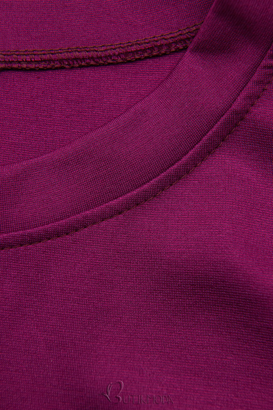 Sweatshirtkleid mit Spitze Violett