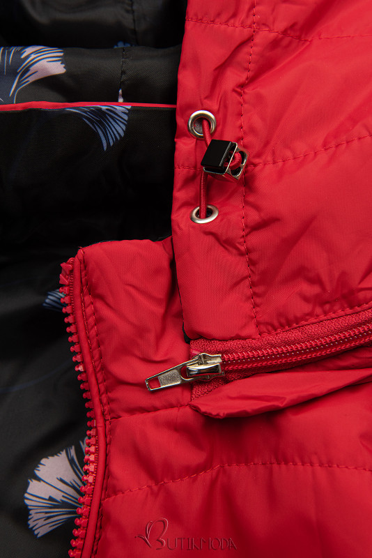 Beidseitig tragbare Jacke in Rot