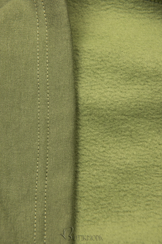 Verlängerte Sweatshirt /Sweatkleid grün
