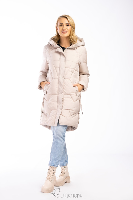 Winterjacke im lässigen Schnitt Beige