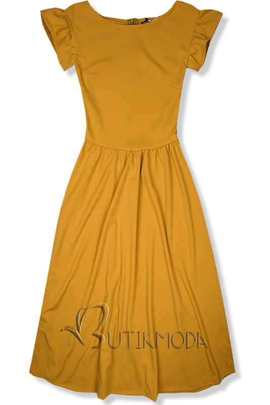 Kleid Midi mustard