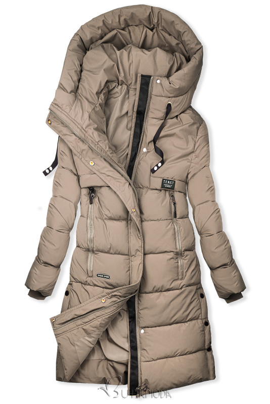 Warme Steppjacke WINTER Cappuccino Braun