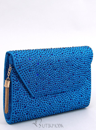 Glänzende Handtasche Blau