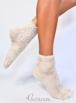 Warme Socken für den Winter Beige