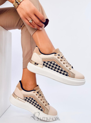 Sneakers mit Pepito-Muster Beige