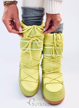 Winterstiefeletten SNOW BOOTS HIGH Neon Yellow