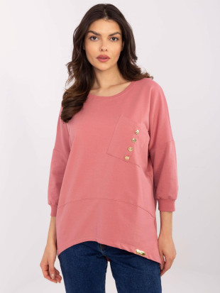 Stylische Bluse in Dunkelrosa