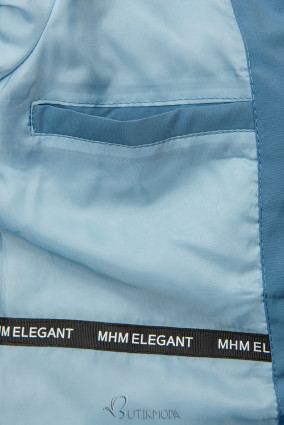 Frühlings-Wendeparka jeans mit blauem Futter