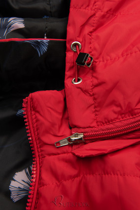 Beidseitig tragbare Jacke in Rot