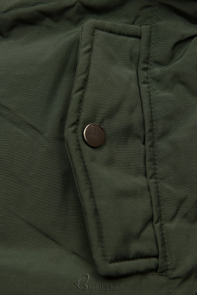 Jacke auf beiden Seiten tragbar khaki/grau