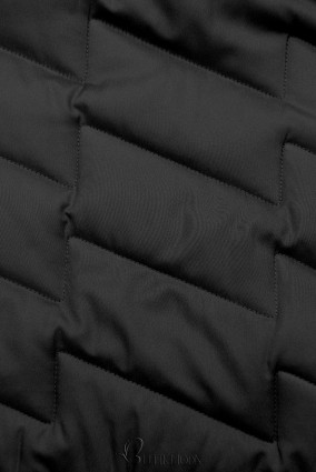 Kombiniertes Sweatjacke/Jacke mit Kapuze Schwarz